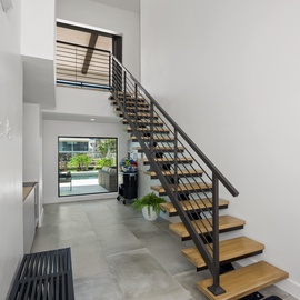 Interior Entrance to raised home