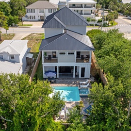 Aerial view of this gorgeous 3-story home!