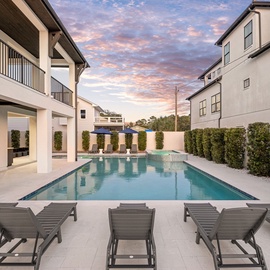 Relax in the loungers or swing in the hammock!