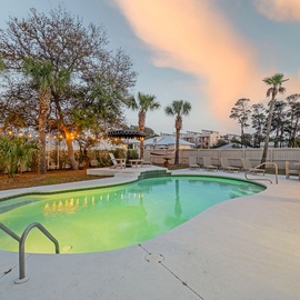 Dive into a peaceful evening swim and unwind!