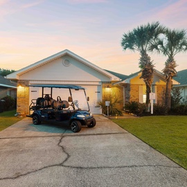 Take your complimentary golf cart for a ride!