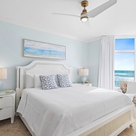 Wake up to ocean views in your serene master bedroom, where soft blue tones and gentle sea breezes create perfect seaside mornings.