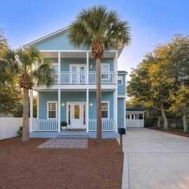 A breezy beach escape with porch-side mornings and sunset balcony moments.