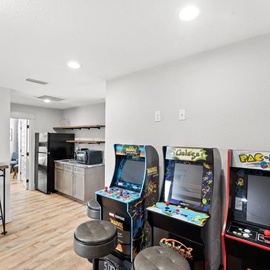 Kids will fall in love with this space! Arcade games for all ages.