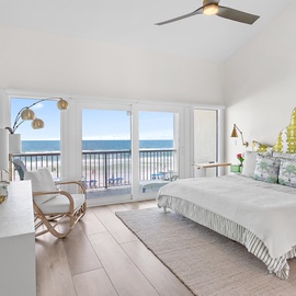 Upstairs spectacular King Suite with balcony access