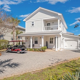 6-seater golf cart comes with the home!