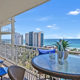 Step onto your private balcony where gulf breezes meet panoramic coastline views, perfect for morning coffee or evening wine.