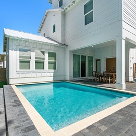 Take a refreshing dip in the private pool outback!