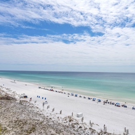 Endless Gulf views and sugar-white sands create a stunning backdrop for your beach escape.