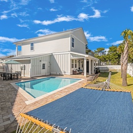 Take in the stunning view of this vast, open backyard!