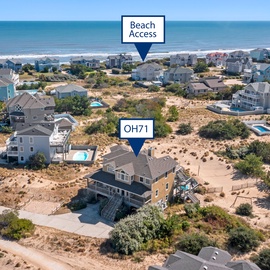 OH71: Carolina Daydreamin' l Front Exterior - Aerial View