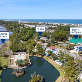 CL580: Deja Blue | Aerial View - Proximity to Sound Access and Sports Complex