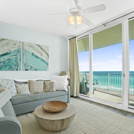 Unwind in your coastal living room where ocean breezes and stunning sea views create the perfect backdrop for relaxation.