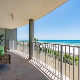 Sip your morning coffee on your private balcony while watching waves kiss pristine sand just steps below.