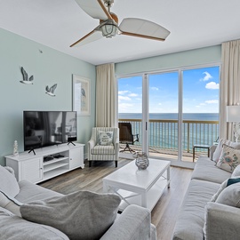 Sink into plush sofas and soak in sweeping ocean views from your private balcony. This bright, coastal retreat pairs comfort with breathtaking sea scenery—perfect for your peaceful getaway.