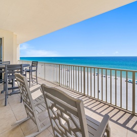 Your private beachfront balcony offers stunning ocean views where you can sip morning coffee while watching the waves.