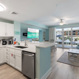 Unwind in your bright, open-concept space where coastal-inspired décor meets modern comfort and convenience.