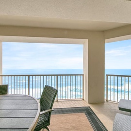 Step onto your private balcony and savor stunning sea views. Relax at your outdoor table with coastal breezes and endless blue horizons.