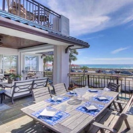 Your private balcony offers front-row seats to ocean views, with outdoor dining for memorable seaside meals under endless blue skies.