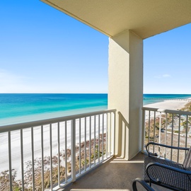 Step onto your private balcony and breathe in the salty air as turquoise waters stretch endlessly before you, creating your perfect oceanfront retreat.