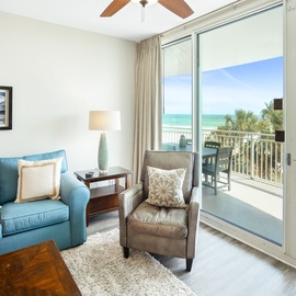 Relax on your private balcony with stunning ocean views, or unwind in your coastal living space with turquoise waters as your backdrop.