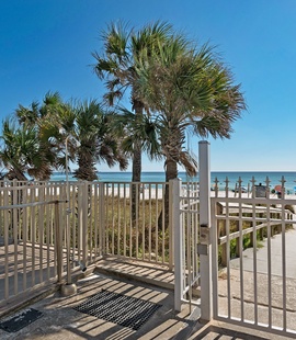 Private beach access