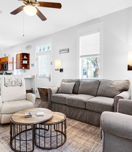 Relax in this cozy open concept