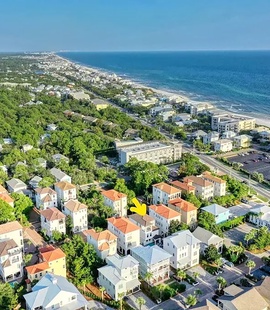 Aerial view of Club Tropicana