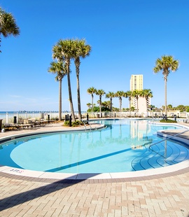 Gorgeous Gulf side Pool at Panama City Beach