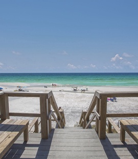 You will be mere steps away from this lovely beach