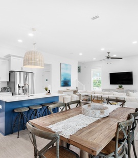 Dining room to kitchen view