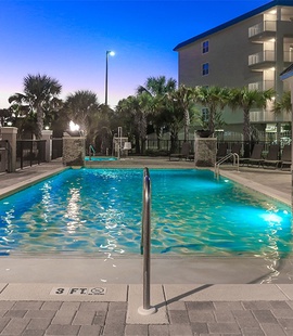 Pool at night