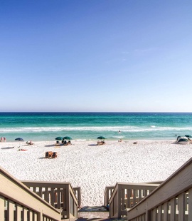 Beautiful white sand beaches nearby 