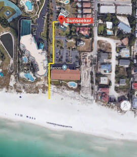 Beach access from Sunseeker