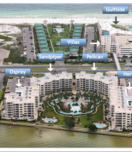 Heron Building attached to Skywalk to the Beach