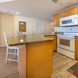 Spacious kitchen, perfect for casual meals and easy access to cooking essentials