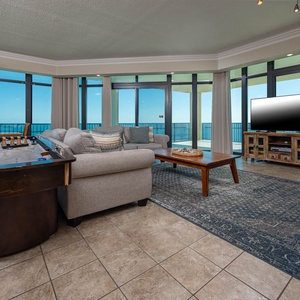 Experience cozy evenings in the living room, playing games, streaming favorites, and enjoying stunning views