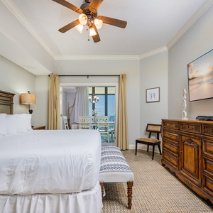 Relax after a fun beach day and stream your favorite shows from the cozy king bed in the master suite