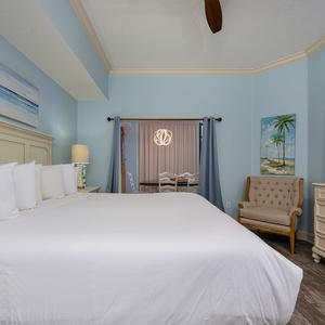 Relax after a fun beach day and stream your favorite shows from the cozy king bed in the master suite