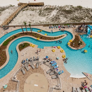 Float down the lazy river in a yellow tube or brave the thrilling waterslide, just steps from the beach