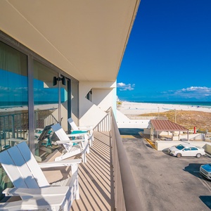 Unwind on your balcony, soaking in beach views and gentle surf sounds while lounging in the warm sun