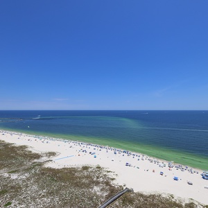 Watch the coastline stretch into the distance and the horizon meet the sky from your balcony while you soak up the sun