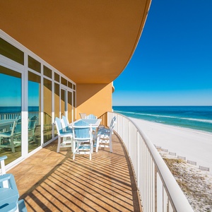 Experience seemingly endless coastline views of the horizon as waves lap the shore and the sun glistens over the water