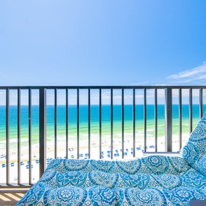 Lounge on your balcony and doze off to the sights and sounds of the beach