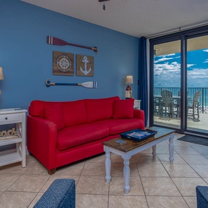 Phoenix II 2035, Orange Beach, Alabama, beach front, 2 bedroom condominium on the 3rd floor with extended balcony