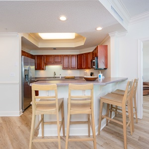 Wake up with morning coffee at the breakfast bar and get ready for a day of adventure