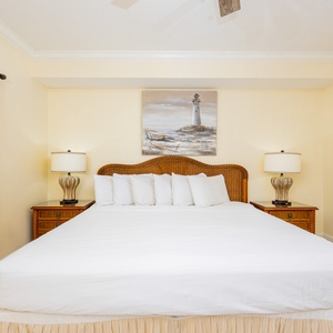 Unwind in this relaxing king guest suite and drift off into a peaceful slumber