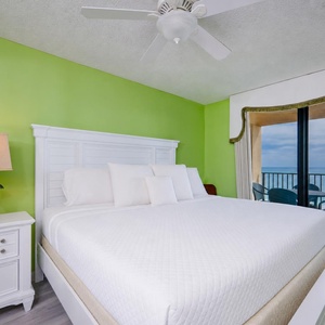 Experience restful nights in the king master suite, with the calming coast just steps away through your balcony