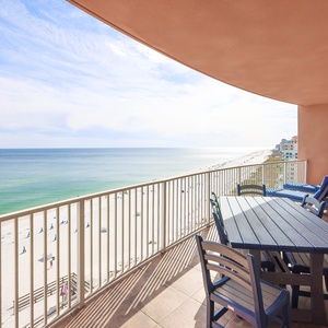 Experience seemingly endless coastline views of the horizon as waves lap the shore and the sun glistens over the water