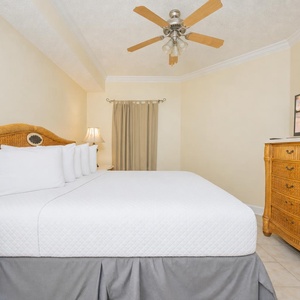 Unwind after a fun vacation day and stream your favorite shows in the king master suite